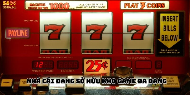 Nhà cái đang sở hữu kho game đa dạng