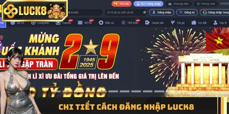 Các bước đăng nhập LUCK8 chi tiết cho người mới